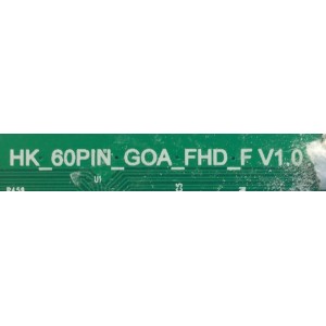 T-CON PARA TV SCEPTRE / NUMERO DE PARTE HK_60PIN_GOA_FHD_F V1.0 / DISPLAY PT430CT02-2 / MODELO H43
